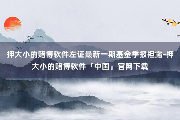 押大小的赌博软件左证最新一期基金季报袒露-押大小的赌博软件「中国」官网下载